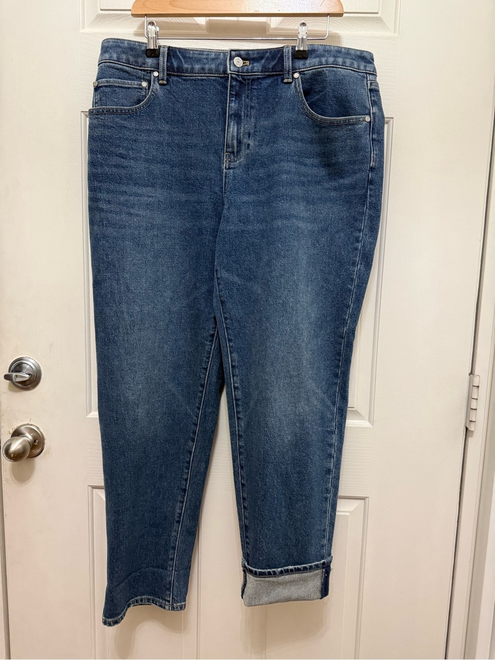 Talbots Boyfriend Jeans in Medium Blue Wash